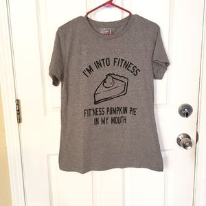 NWOT Fitness Pumpkin Pie Tee Shirt🥧